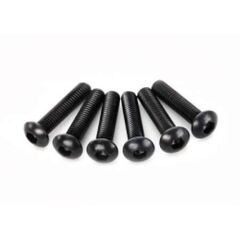 Screws, 3x14mm button-head machine (h ex drive) (6)