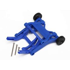 Wheelie bar, assembled (blue) fits Slash, Stampede, Rustler, Bandit