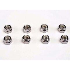 NUTS, 5mm NYLON LOCKING (8) (W