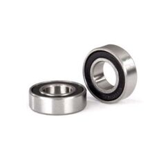 LEM5118A-Ball bearings, black rubber sealed (8 x16x5mm) (2)