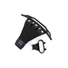 Bumper, front / bumper support (fits 4WD Slash) (for LED light kit install ation)