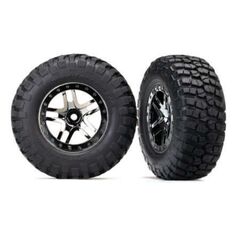 LEM6873T-Tires &amp; wheels, assembled, glued (SCT&nbsp; Split-Spoke black chrome beadlock style wheels, BFGoodrich&#194;&#174;