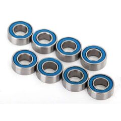 Ball bearings, blue rubber sealed (4x 8x3mm) (8)