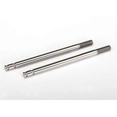 Shock shafts steel, chrome finish (2)