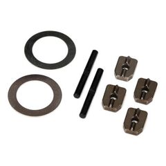 Spider gear shaft (2)/ spacers (4)/16