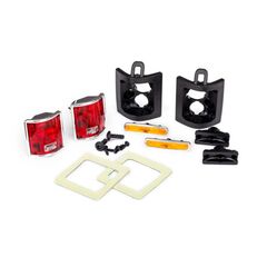Tail lights, left & right (assembled) / tail light retainers, left & right/ side marker lights (assembled) (2)/