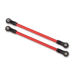 Suspension links, rear lower, red (2) (5x115mm, powder coated steel) (asse mbled with hollow balls) (for use wit