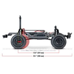 LEM82056-4R-CRAWLER LAND ROVER 1:10 4WD EP RTR RED&nbsp; (sans accu et chargeur)