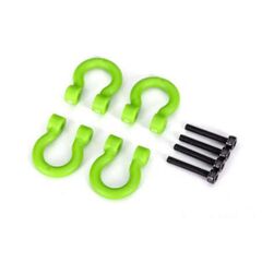 Bumper D-rings, green (front or rear)
