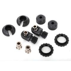 Caps & spring retainers, GTS shocks ( upper cap (2)/ hollow balls (4)/ bott om cap (2)/ upper retainer (2)/ lower
