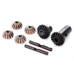 Gear set, differential (output gears (2), spider gears (4), spider gear sh aft (2))