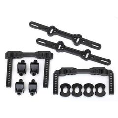 Body mounts, front & rear/ body mount posts/ body mount sliders