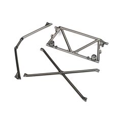 Tube chassis, center support/ cage to p/ rear cage support (satin black chr ome-plated)