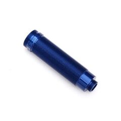 Body, GTR shock, 64mm, aluminum (blue -anodized) (front, threaded)