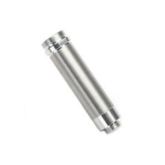 Body, GTR shock, 64mm, silver aluminu m (front, threaded)