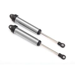 Shocks, GTR, 160mm, silver aluminum ( fully assembled w/o springs) (rear, n o threads) (2)