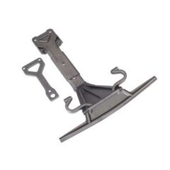 Skidplate, front (plastic)/ support p late (steel)