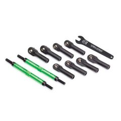 LEM8638G-Toe links, E-Revo VXL (TUBES green-an odized, 7075-T6 aluminum, stronger than titanium) (144mm) (2)/