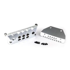 Skid plates, Mercedes-Benz G 63, fron t & rear (satin-plated finish)/ 3x10 CCS (4)/ 3x10 BCS (4)