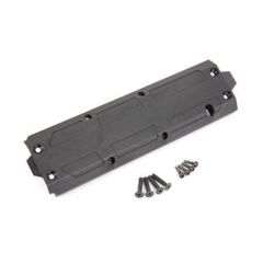 Skidplate, center/ 4x20 CCS (4)/ 3x10 CS (4) (fits Maxx with extended chas sis (352mm wheelbase))