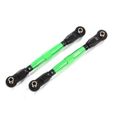 Toe links, front (TUBES green-anodize d, 7075-T6 aluminum, stronger than ti tanium) (88mm) (2)/ rod ends, rear (4
