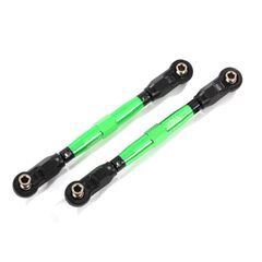 LEM8948G-Toe links, front (TUBES green-anodize d, 7075-T6 aluminum, stronger than ti tanium) (88mm) (2)/ rod