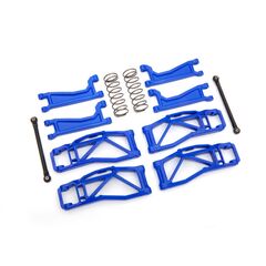Suspension kit, WideMaxx, blue (inclu des front & rear suspension arms, fro nt toe links, rear shock springs)
