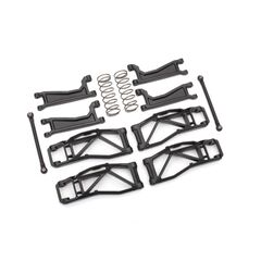 Suspension kit, WideMaxx, black (incl udes front & rear suspension arms, fr ont toe links, rear shock springs)