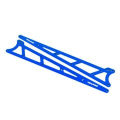 Side plates, wheelie bar, blue (alumi num) (2)