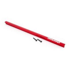 Chassis brace (T-Bar), 6061-T6 alumin um (red-anodized)/ 3x16 SS (2)