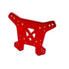 Shock tower, rear, 6061-T6 aluminum ( red-anodized)