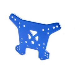 Shock tower, rear, 6061-T6 aluminum ( blue-anodized)