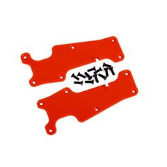 Suspension arm covers, red, front (le ft and right)/ 2.5x8 CCS (12)
