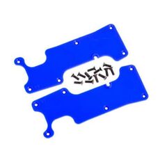 Suspension arm covers, blue, rear (le ft and right)/ 2.5x8 CCS (12)