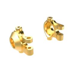 Steering blocks, brass (7 grams) (lef t & right)/ 2.5x12mm BCS (with thread lock) (2)/ 2x6mm SS (with threadlock)