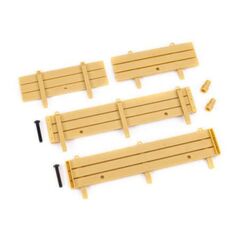 Stake sides, utility trailer (complet e set)/ spare tire mount (2)/ 3x18mm BCS (2)