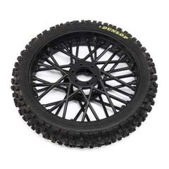 LEMLOS46004-Dunlop MX53 Front Tire Mounted, Black : PM-MX