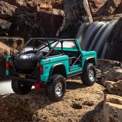 LEMAXI03014T1-CRAWLER FORD BRONCO 1:10 4WD EP RTR SCX10 III - Turquoise Blue SANS chargeur &amp; accu