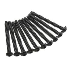 AXA441 Hex Tap Button Head M3x30mm Bl ack (10)