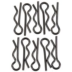 Body Clip 6mm Black (10)