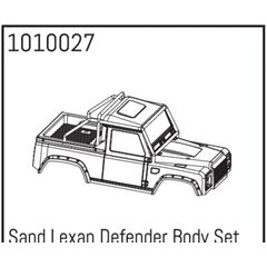 AB1010027-Sand Lexan Defender Body Set