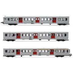 SNCF 3 RIB 70 Wagon portes rouges Ep IV-V