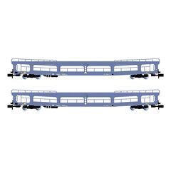 DR 2 Wagon de chargement de voitures DDm 916 bleu EpIV