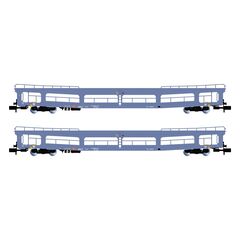 DB AG 2 Wagon de chargement de voitures DDm 916 bleu Ep.VI
