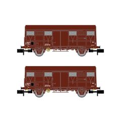 SNCF 2 wagons marchandises couverts G4 Permaplex Ep IV