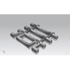 Gleisschwellen 31mm Flexgleis +Betonschwellen Inha