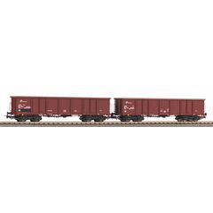 Coffret de 2 wagons off. Wagon de marchandises Eas FS V avec chargement de sable