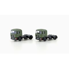 2er Set MAN F90 SZM  3-achsig  oliv