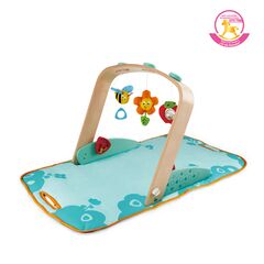 Pont de jeu transportable avec tapis d'éveil
