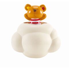 Teddy geht duschen